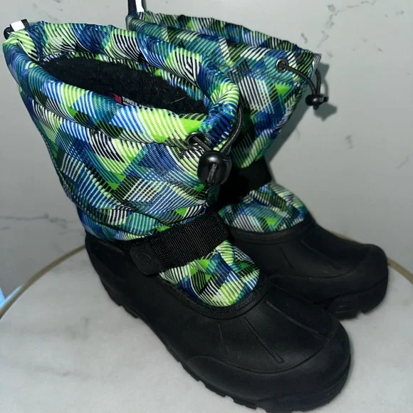 Boys Northside Thinsulate Isolant s.6 Multicolor Reflective Winter Snow Boots - Picture 2 of 5